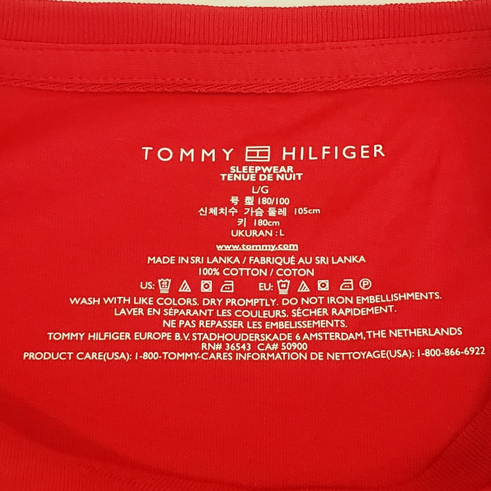 TOMMY HILFIGER T-shirt Shoulder Logo Strip - Picture 5 of 7